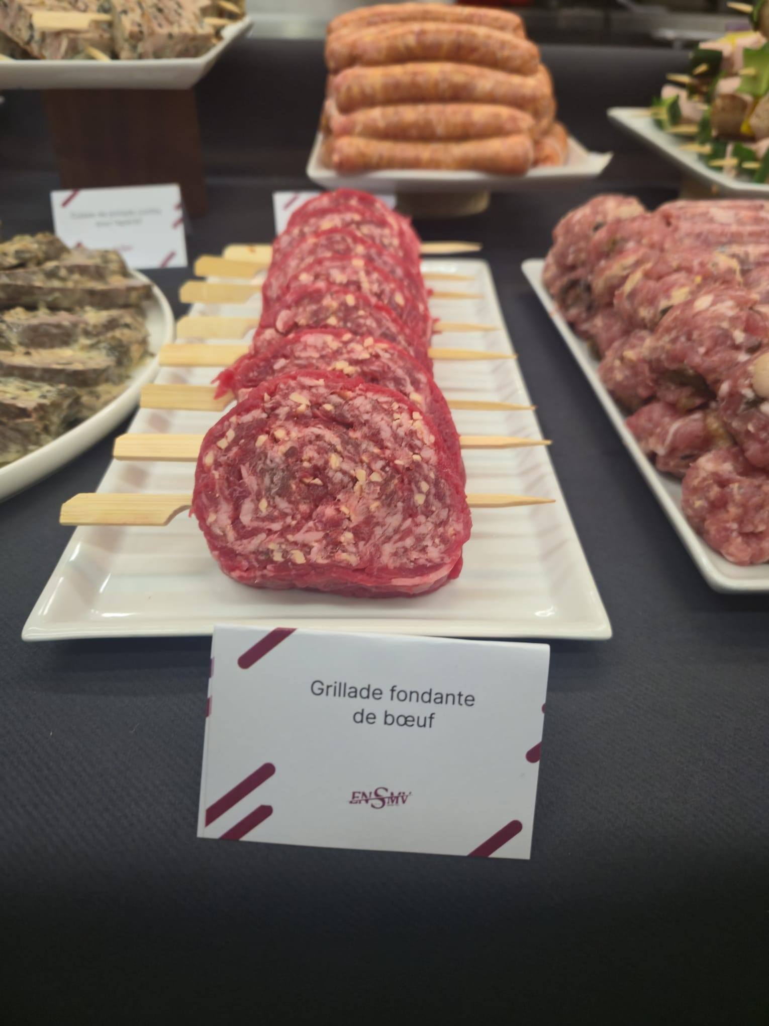 Grillade fondante de bœuf préparée pour concours de boucherie