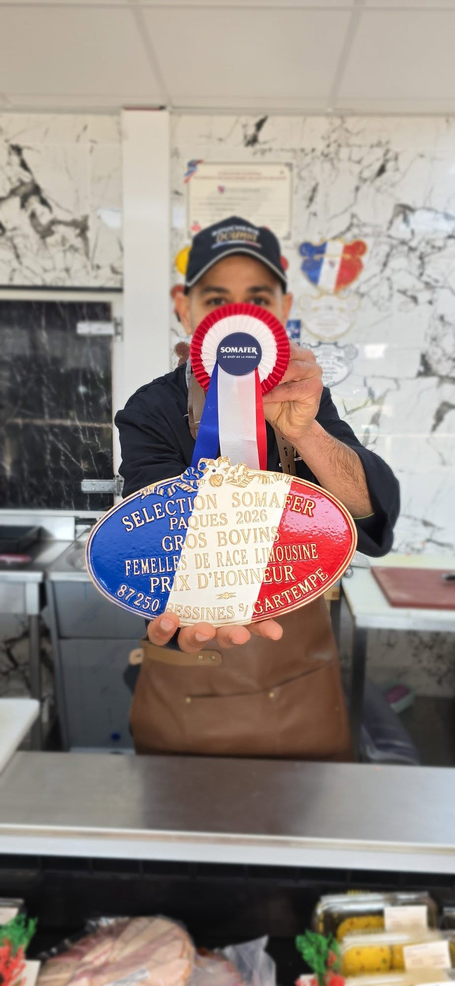 Prix d'honneur Somafer décerné à Boucherie Dounia pour son excellence artisanale