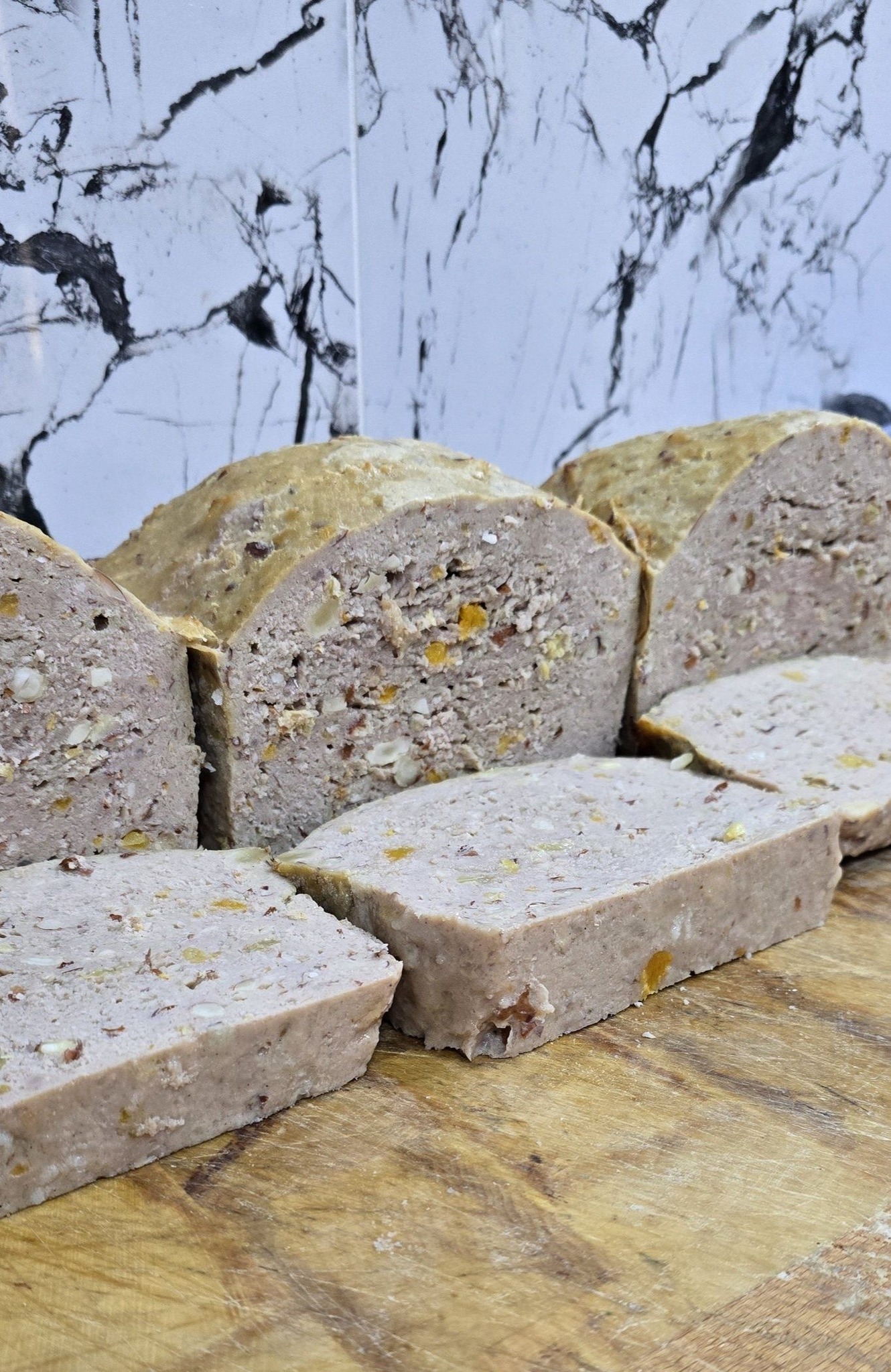 Nougat de boudin blanc maison au veau et aux fruits secs